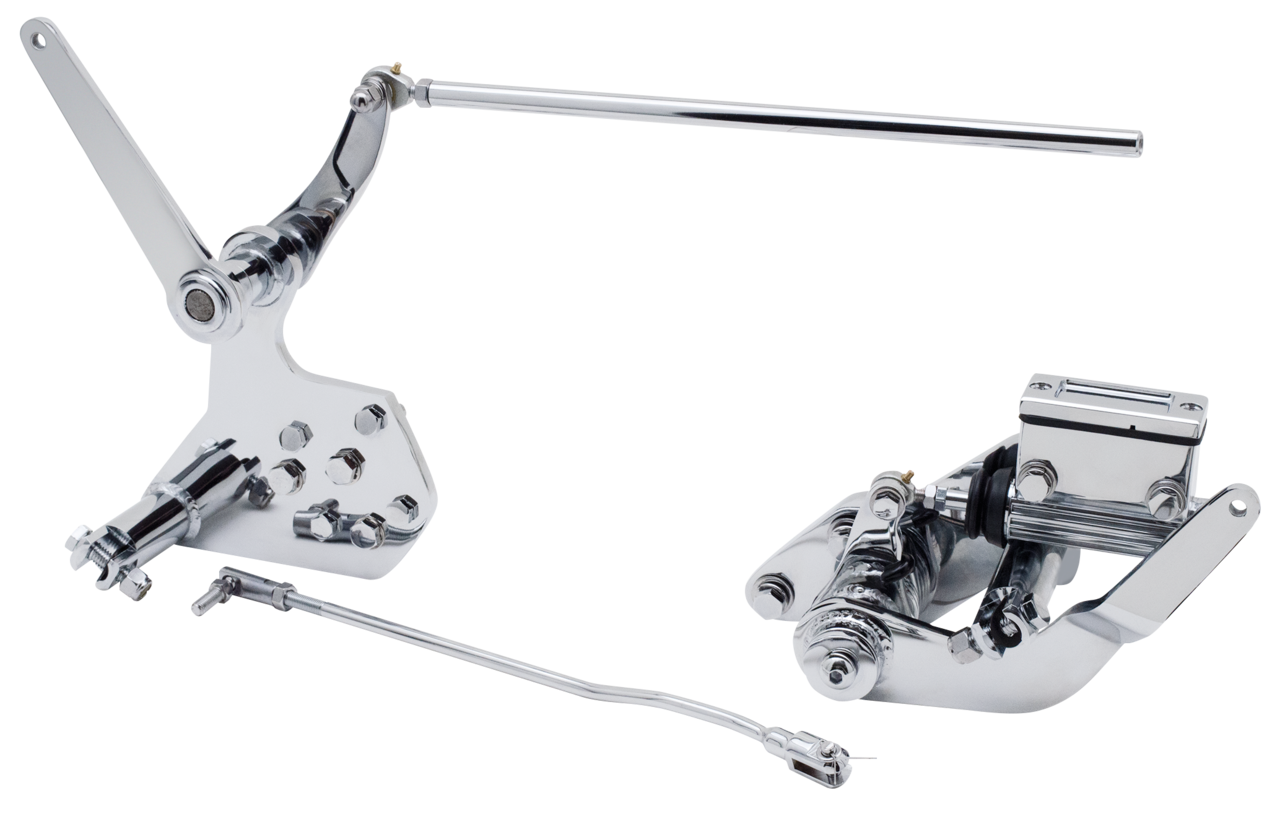 CHROME FORWARD CONTROL KITS WITH MASTER CYLINDER FOR BIG TWIN - view 1