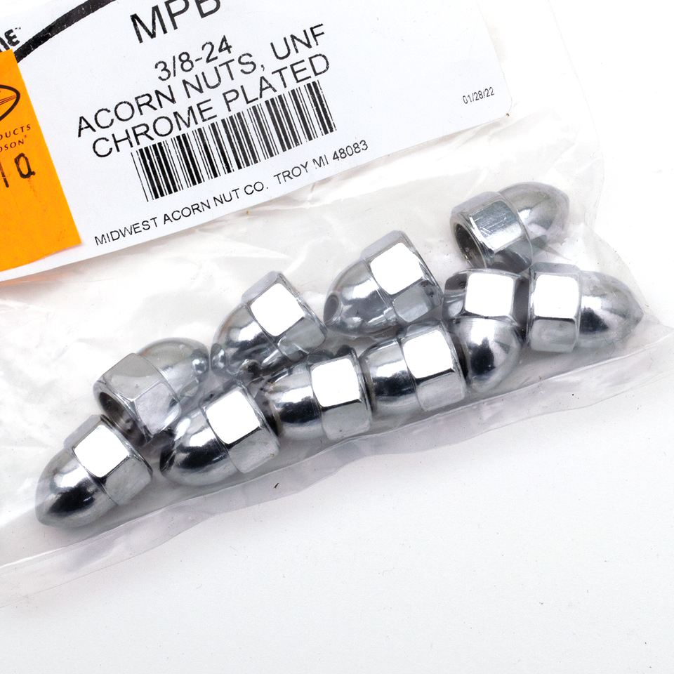 CHROME ACORN STYLE NUT ASSORTMENT - view 1 Main image