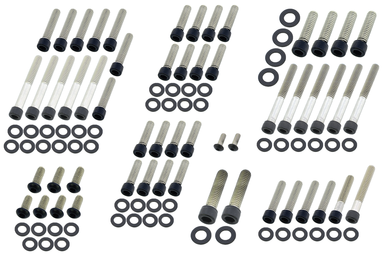 BLACK STAINLESS STEEL DRIVETRAIN SCREW KITS - view 1 Main image