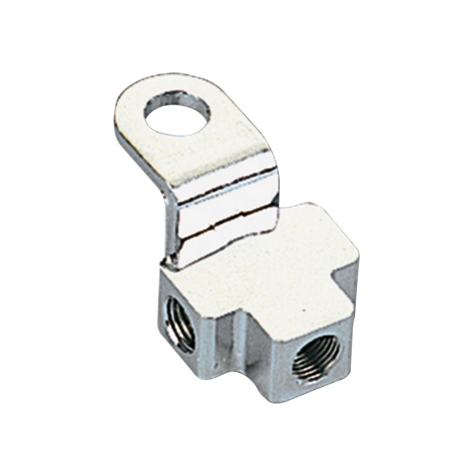 CHROME REPLACEMENT BRAKE LINE TEES - view 2