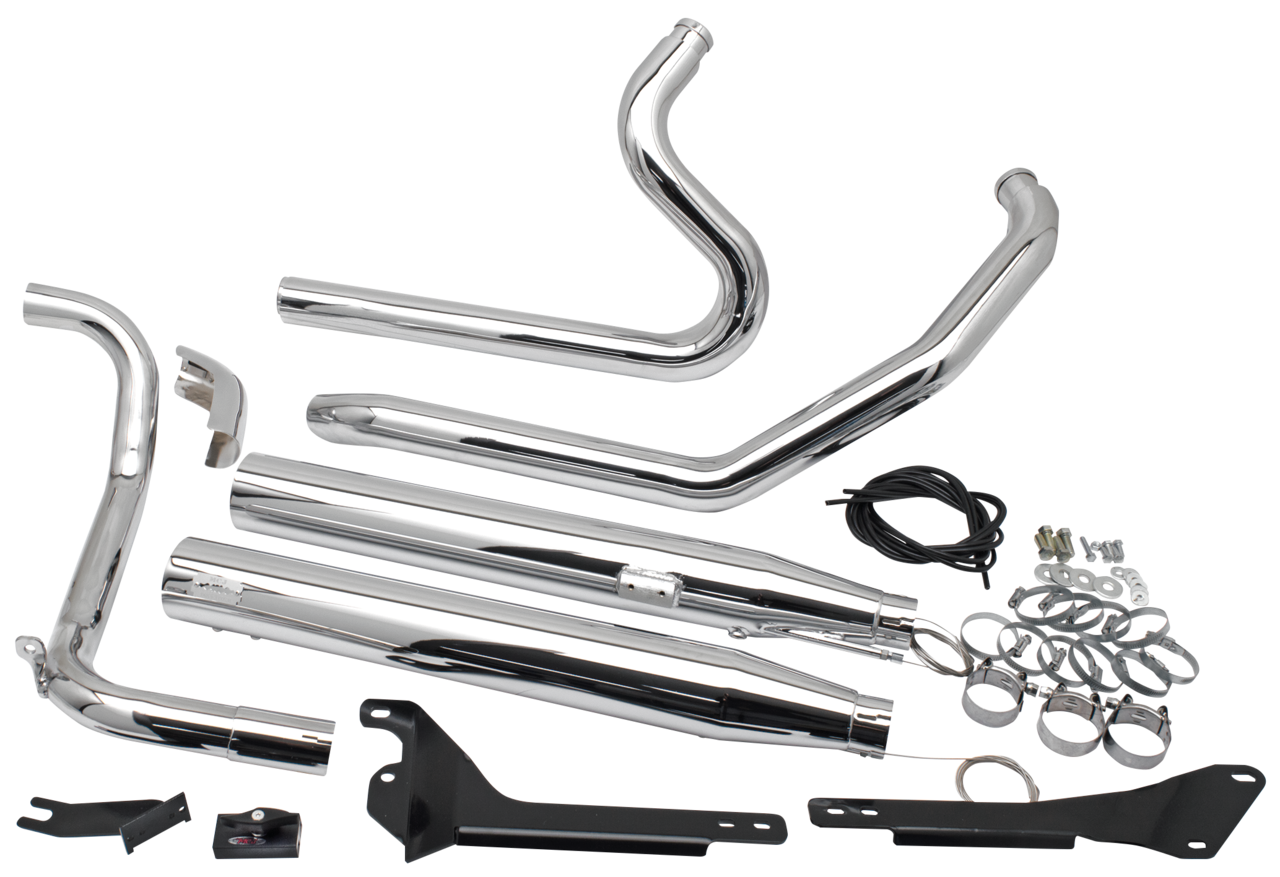 MCJ ADJUSTABLE TRUE DUAL EXHAUST FOR MILWAUKEE EIGHT SOFTAIL - view 1 Main image