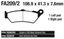 EBC FRONT DISC BRAKE PADS - view 1