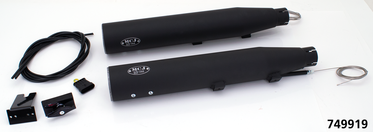 MCJ ADJUSTABLE EXHAUSTS FOR TWIN CAM SOFTAIL - view 1 Main image