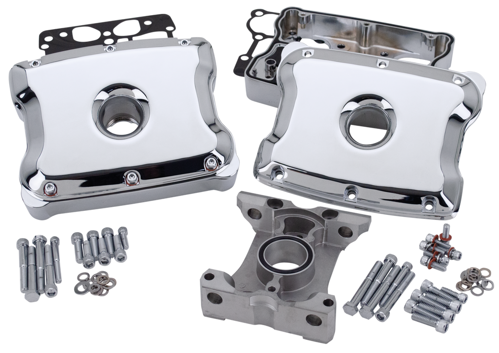 DIE-CAST TWO-PIECE ALUMINUM TWIN CAM ROCKER BOX KITS - view 1