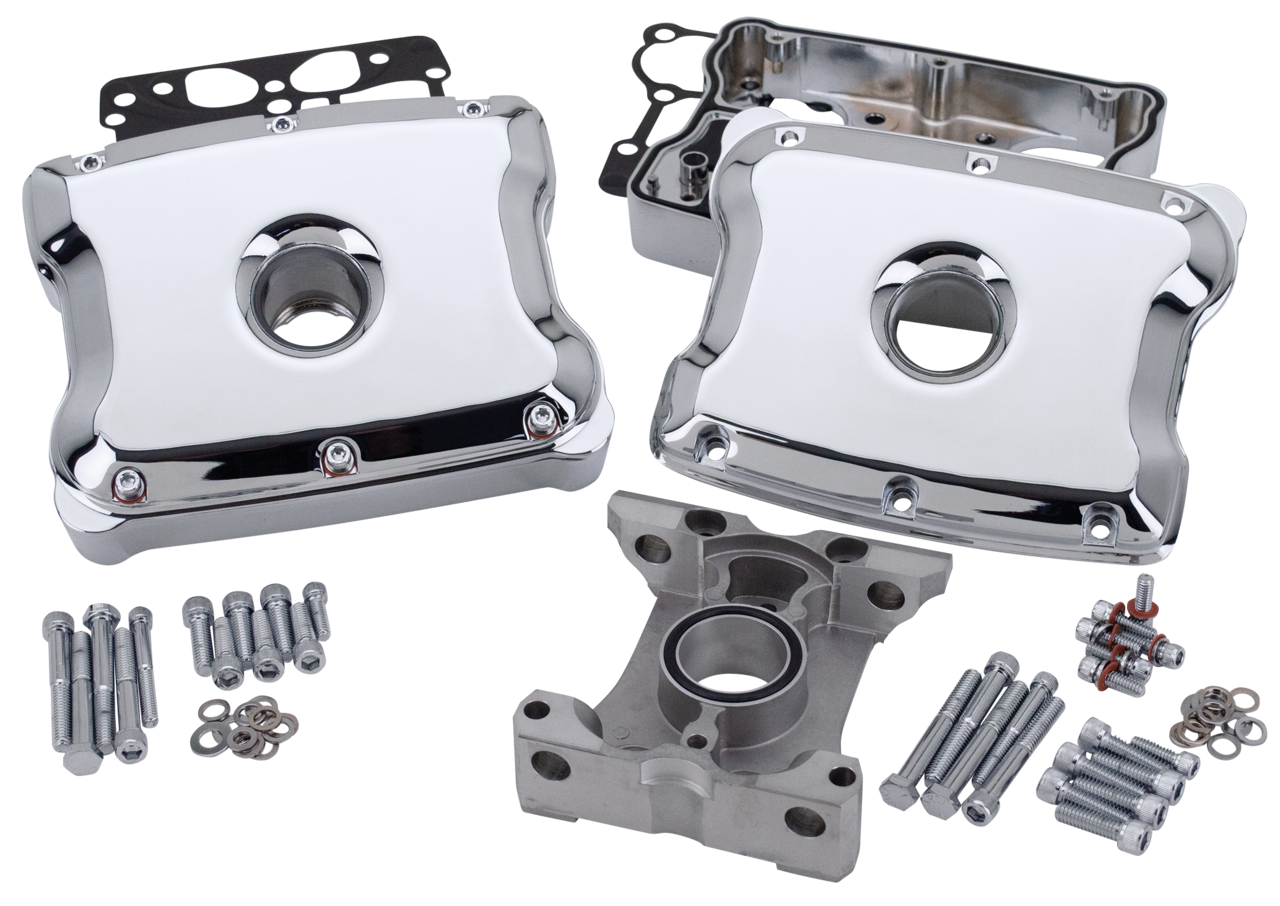 DIE-CAST TWO-PIECE ALUMINUM TWIN CAM ROCKER BOX KITS - view 1