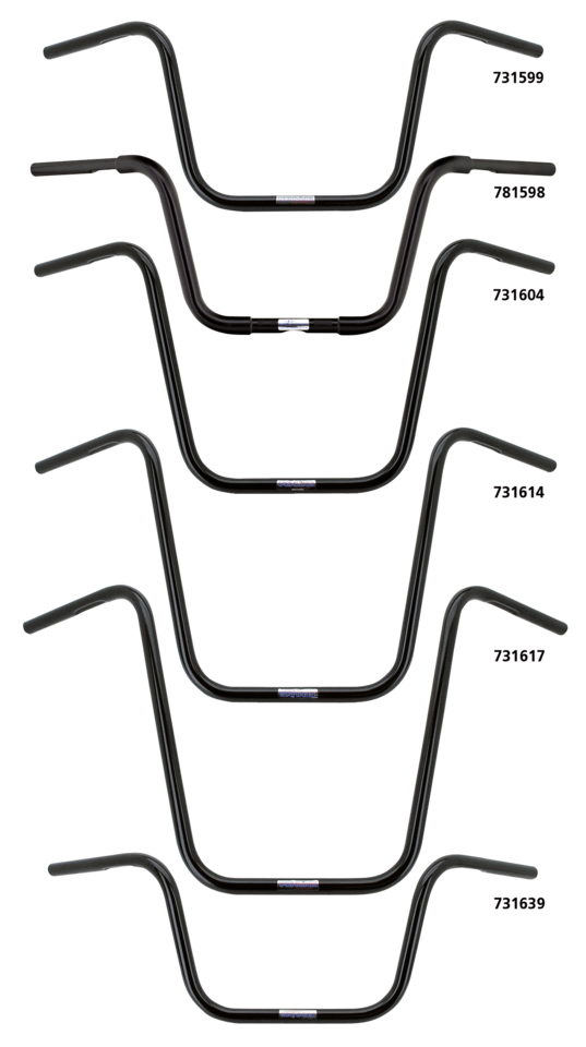 FEHLING ONE INCH DIAMETER APEHANGER HANDLEBARS - view 3