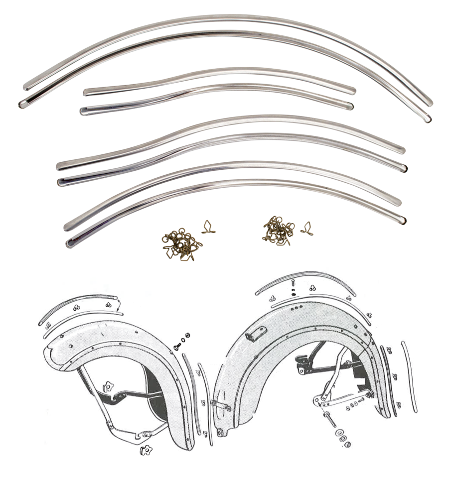 FENDER TRIMS FOR VINTAGE MODELS - view 1