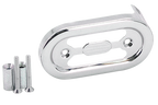CHROME PLATED OVAL SHAPED REGULATOR COVERS - view 1
