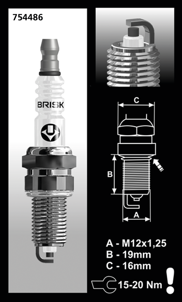 BRISK SPARK PLUGS - view 2