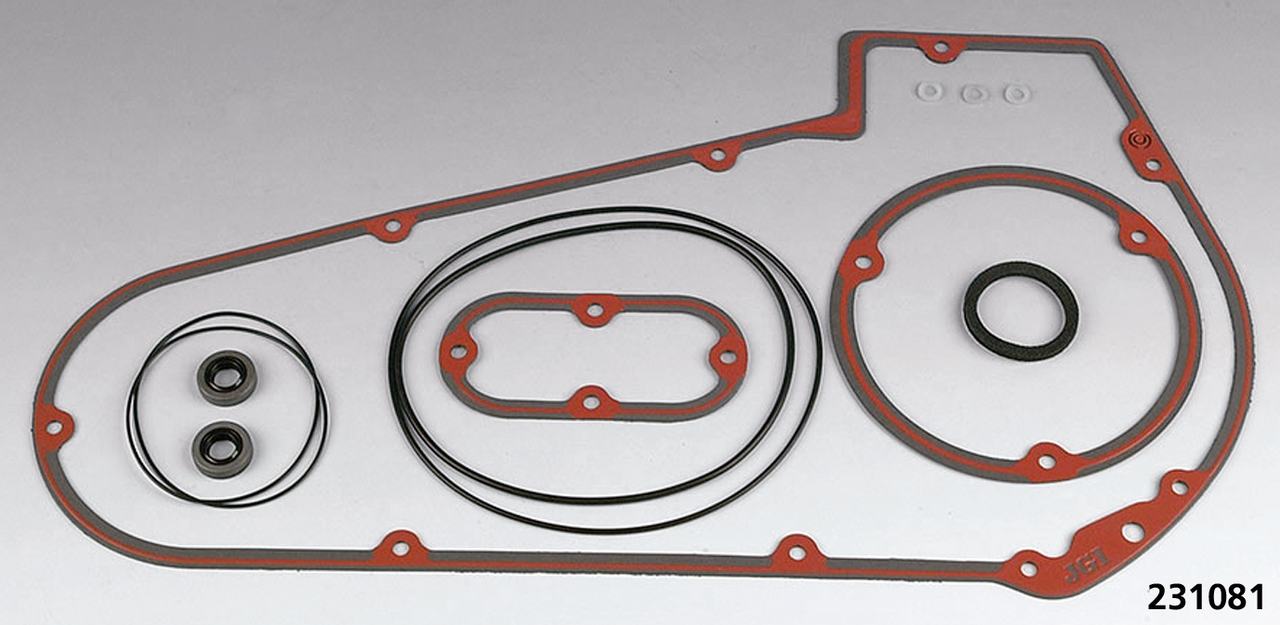 GASKETS, O-RINGS AND SEALS FOR ALUMINUM PRIMARY ON 1965-1986 4 SPEED BIG TWIN - view 1
