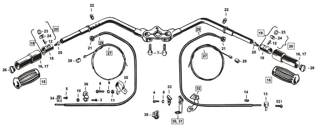 IGNITION CICRUIT BREAKER AND DISTRIBUTOR PARTS FOR 1930-1969 MODELS - view 2