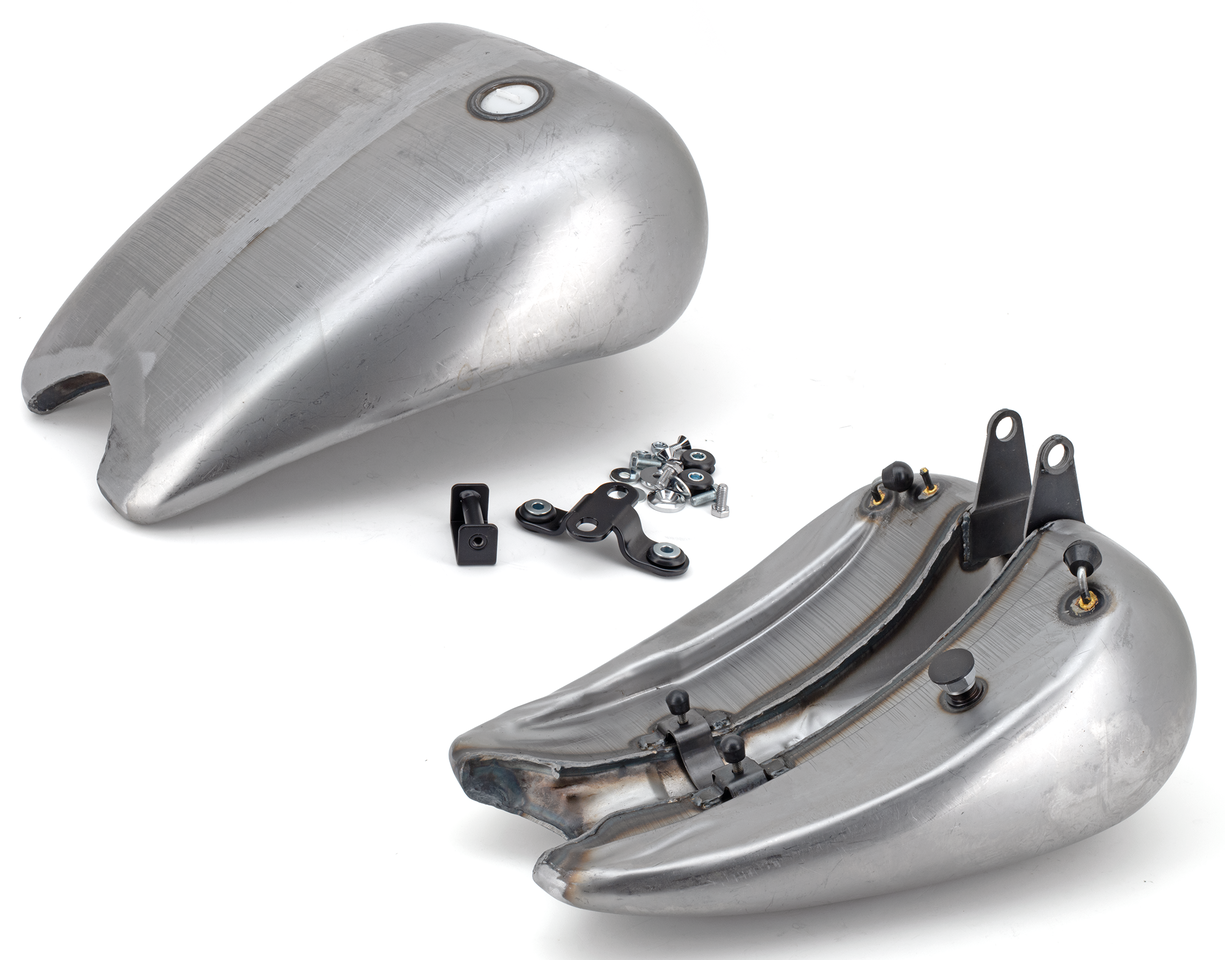 ONE PIECE STRETCHED SMOOTH TOP STEEL GAS TANK FOR SOFTAIL MODELS - view 1 Main image