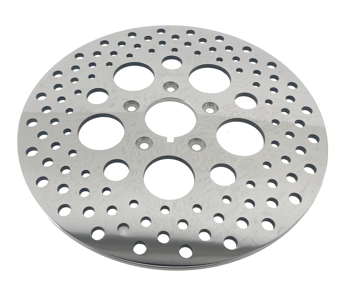POLISHED AND DRILLED STAINLESS STEEL DISC BRAKE ROTORS - view 1 Main image