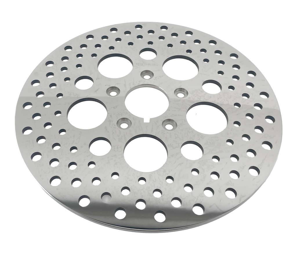 POLISHED AND DRILLED STAINLESS STEEL DISC BRAKE ROTORS - view 1