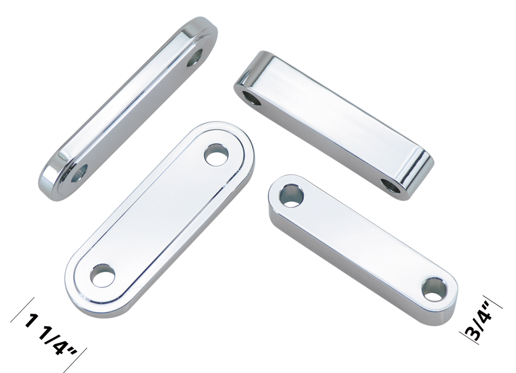 CHROME FRONT FENDER SPACERS - view 1