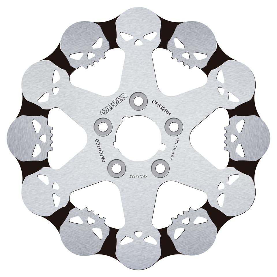 GALFER SKULLED DISC BRAKE ROTORS - view 1 Main image