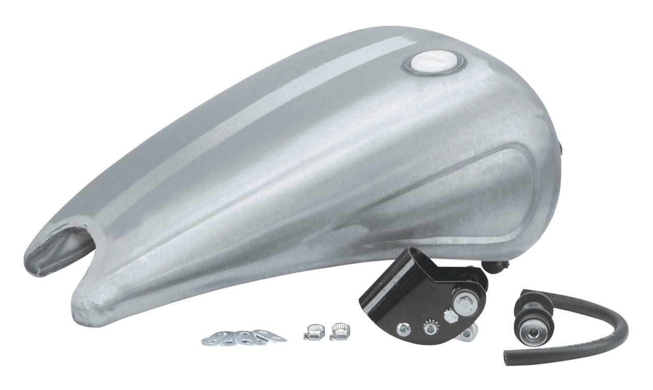 ONE PIECE 2" STRETCHED STEEL TANK WITH INDENTS FOR SPORTSTER - view 1 Main image