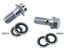CHROME BANJO BOLTS AND WASHERS - view 1