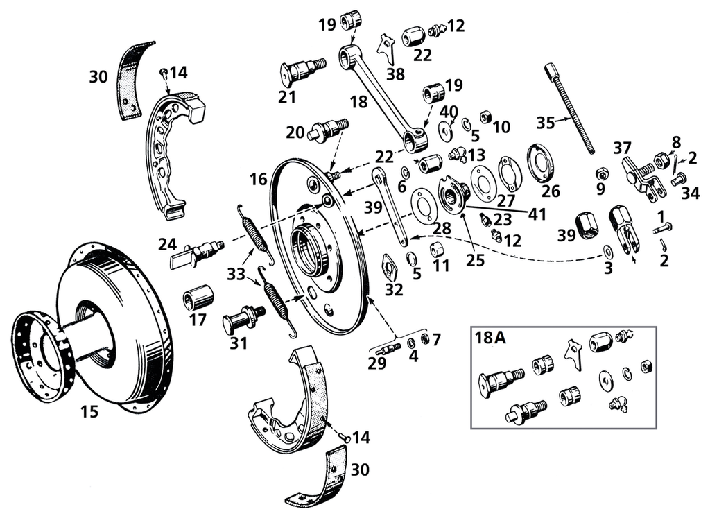 FRONT BRAKE 45CI MODELS - view 1