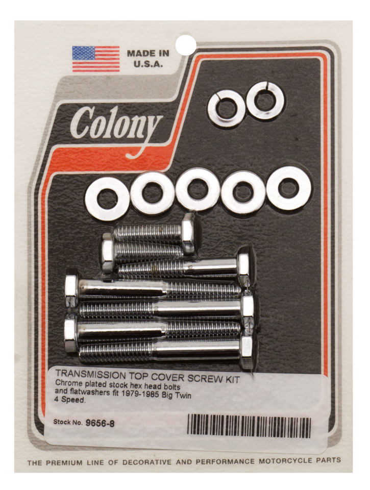 TRANSMISSION TOP COVER SCREW KIT FOR 4 SPEED BIG TWIN - view 1