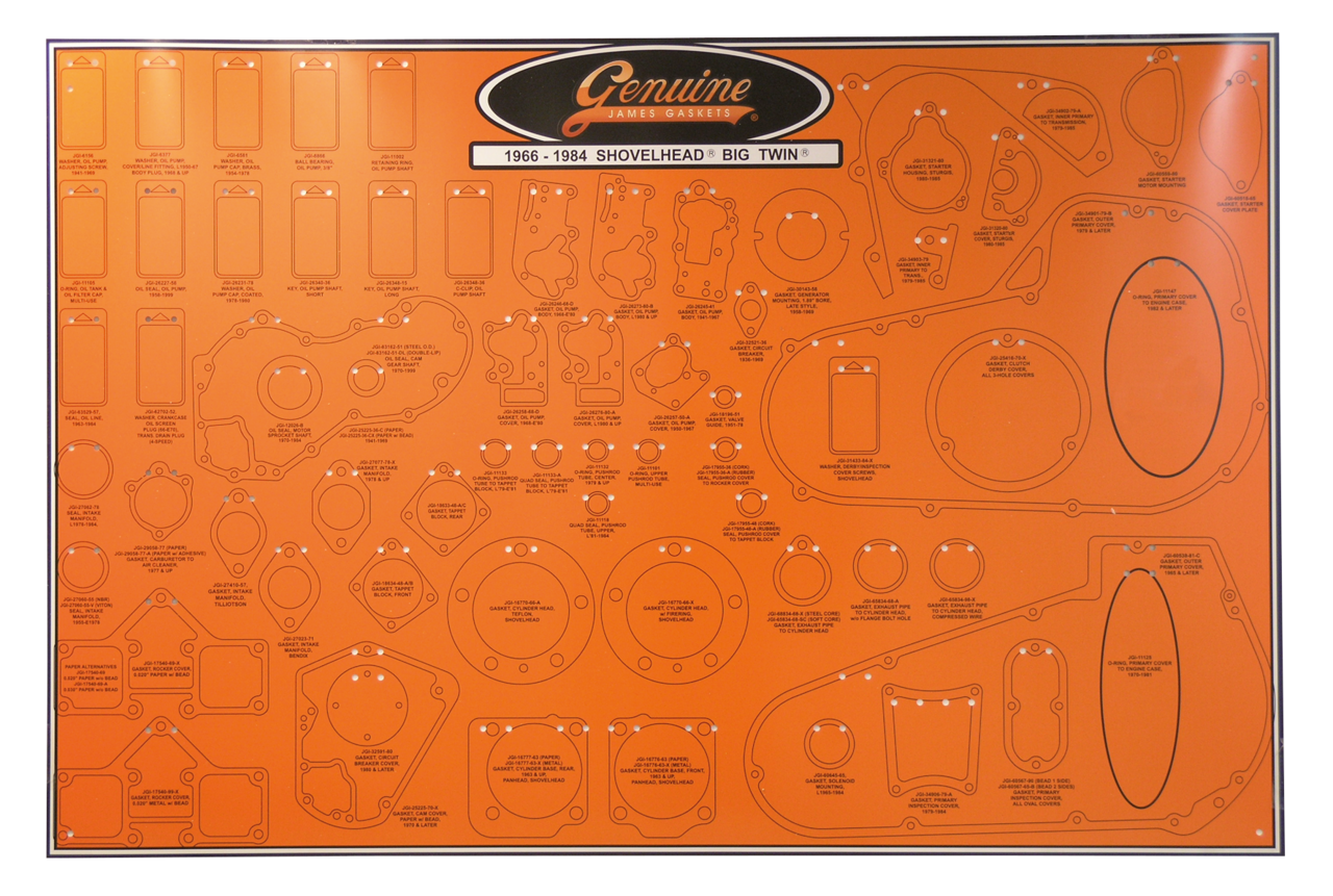 JAMES GASKET DISPLAY BOARDS - view 1 Main image