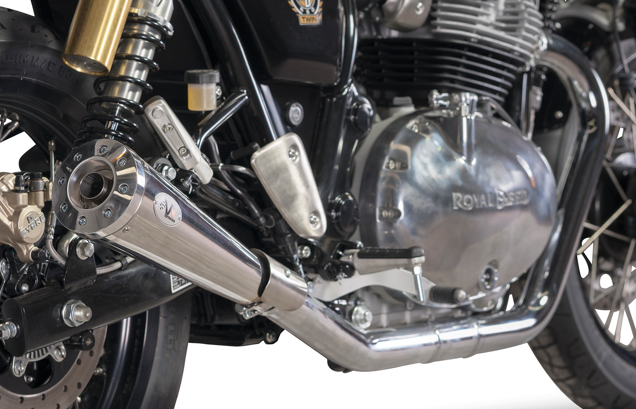 V-PERFORMANCE SLIP-ON MUFFLERS FOR ROYAL ENFIELD CONTINENTAL GT & INTERCEPTOR - view 1 Main image