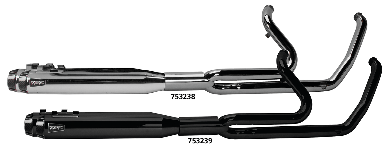 TWO BROTHERS RACING "BALANCED LOOKS" 2-INTO-1 EXHAUST SYSTEMS FOR TOURING - view 1 Main image