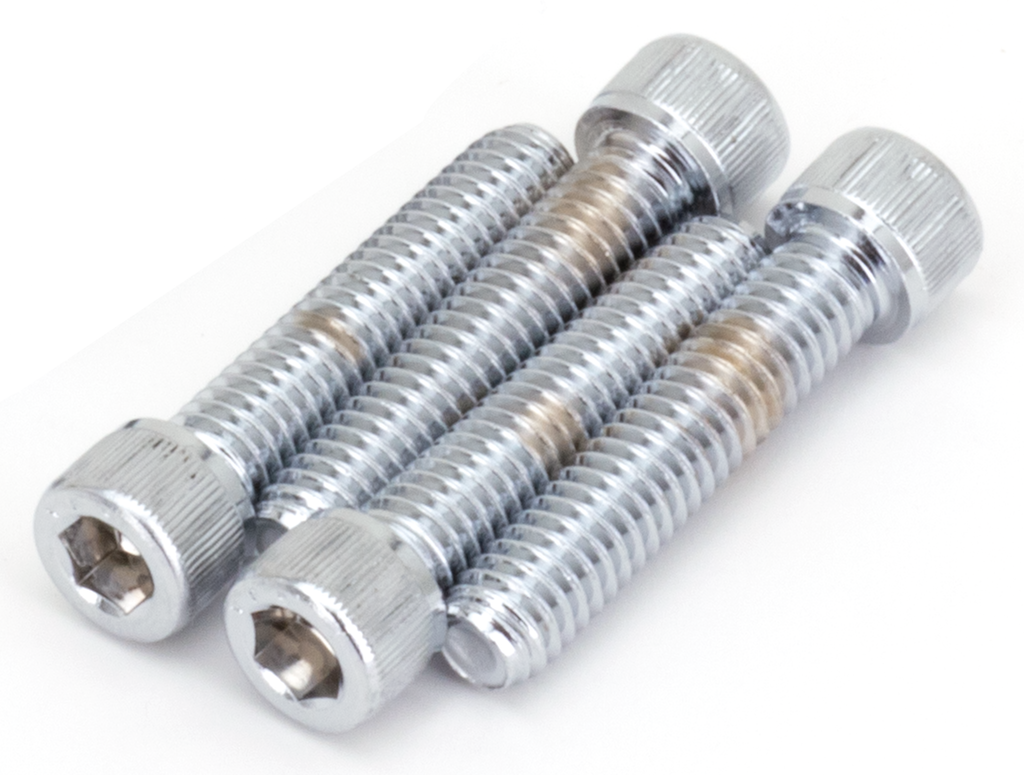 CHROME HANDLEBAR TOP CLAMP SCREW KITS - view 1