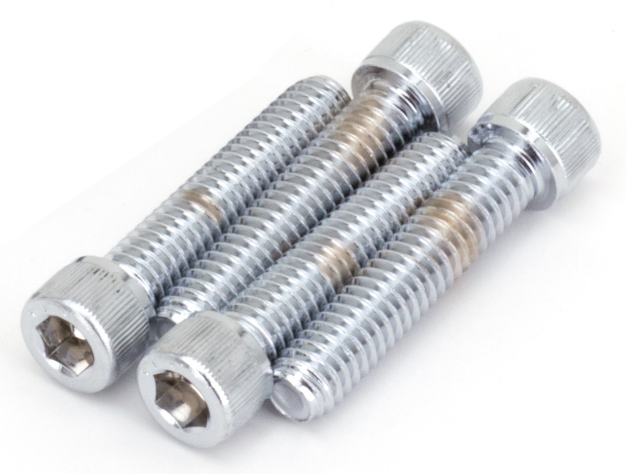 CHROME HANDLEBAR TOP CLAMP SCREW KITS - view 1