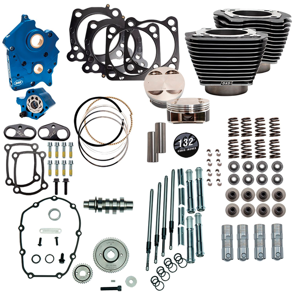 S&S 124CI, 128CI, 129CI & 132CI POWER PACKAGES FOR MILWAUKEE EIGHT - view 1 Main image
