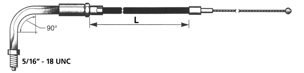T12 - THROTTLE & IDLE CABLE 1988-1995 SPORTSTER Secondary image