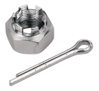 CHROME CASTLE NUT FOR REAR AXLES - view 1