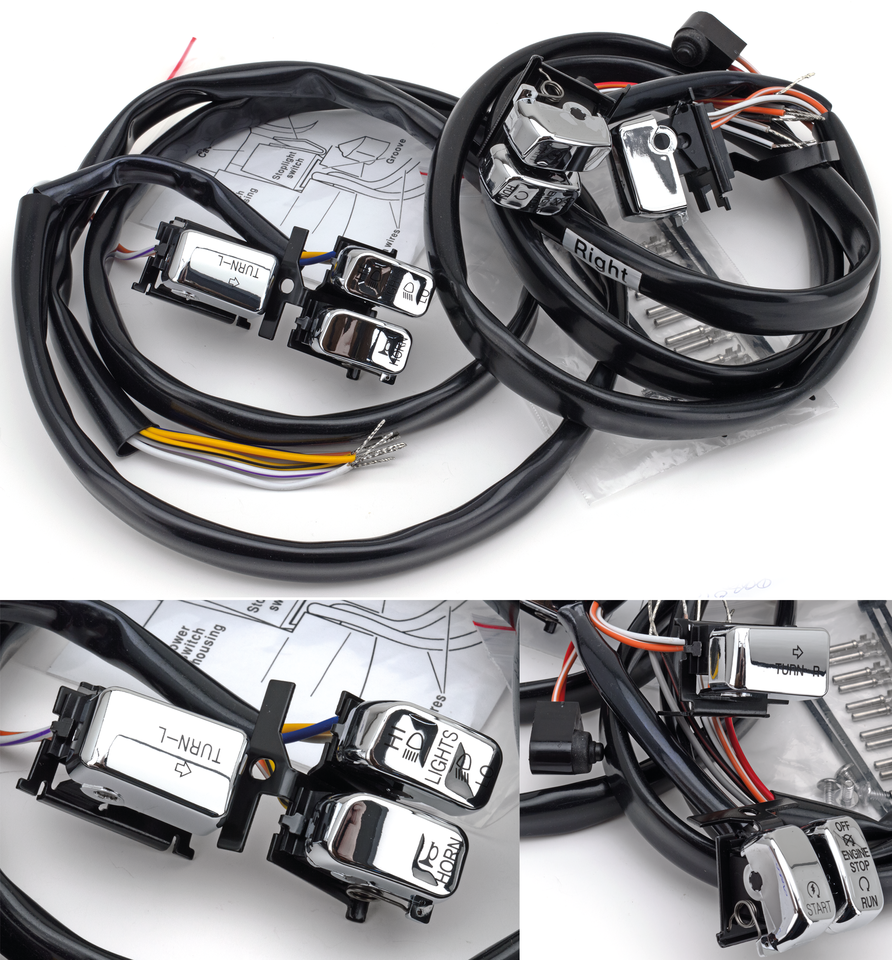 ERGONOMIC HANDLEBAR SWITCHES FOR 1996-2013 MODELS - view 1