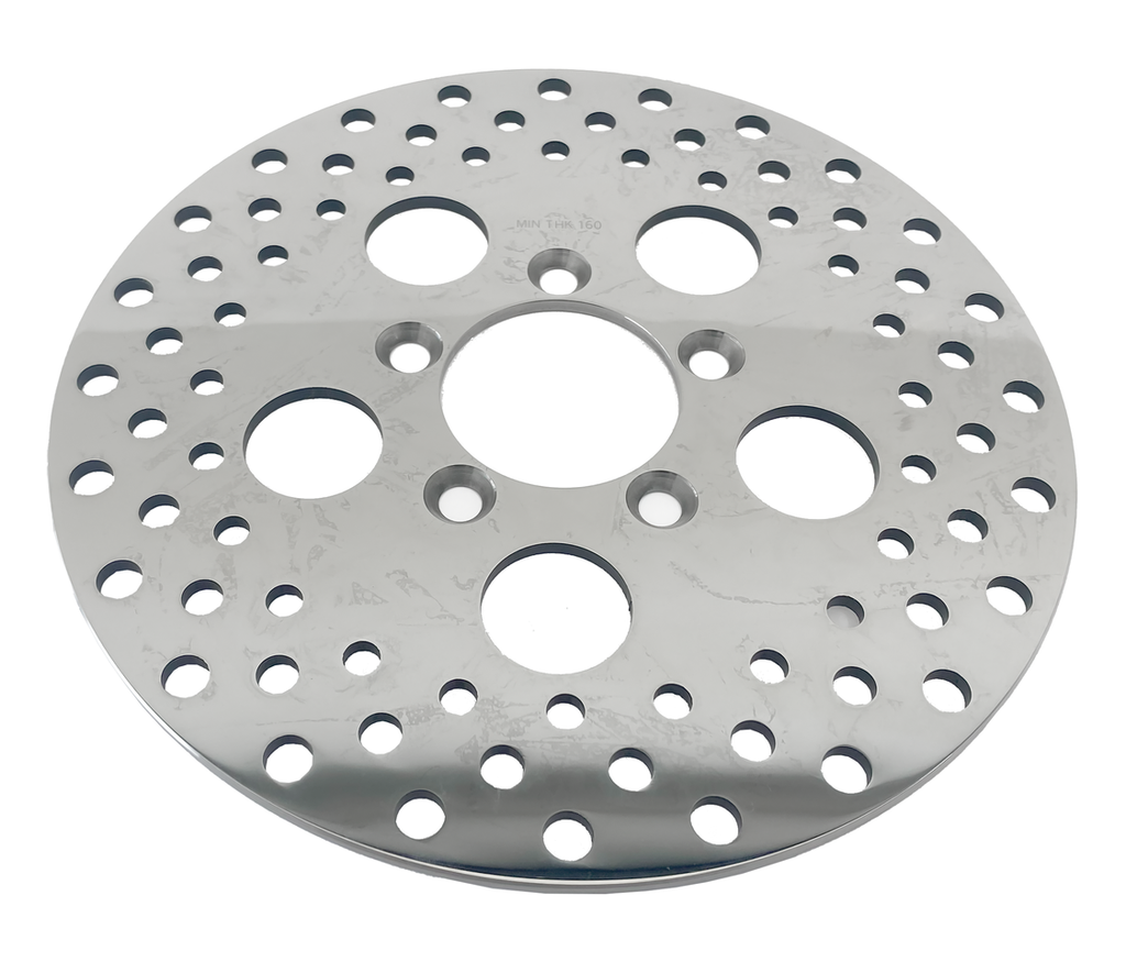 POLISHED AND DRILLED STAINLESS STEEL DISC BRAKE ROTORS - view 1