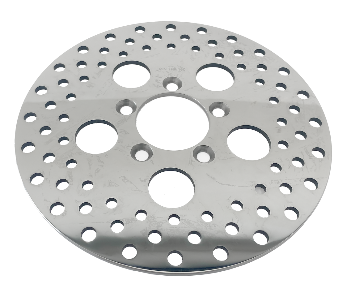 POLISHED AND DRILLED STAINLESS STEEL DISC BRAKE ROTORS - view 1