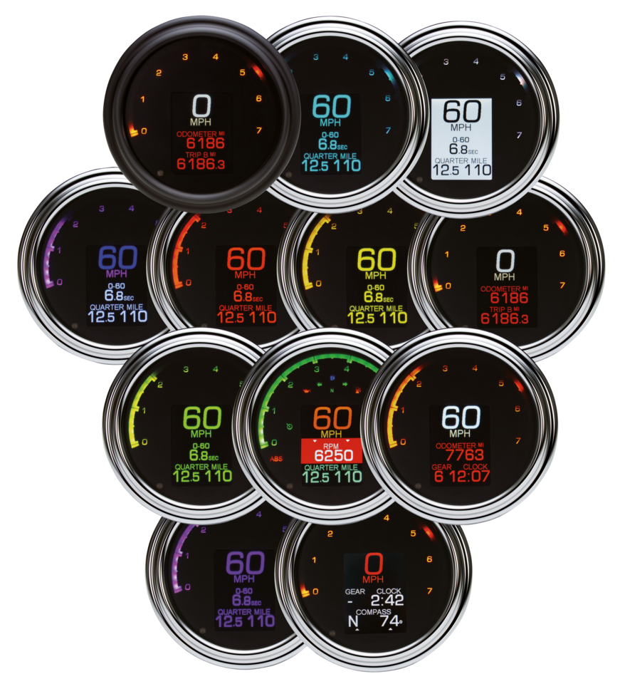 DAKOTA DIGITAL MLX-2000 FAT BOB-STYLE SPEEDO/TACHO Secondary image