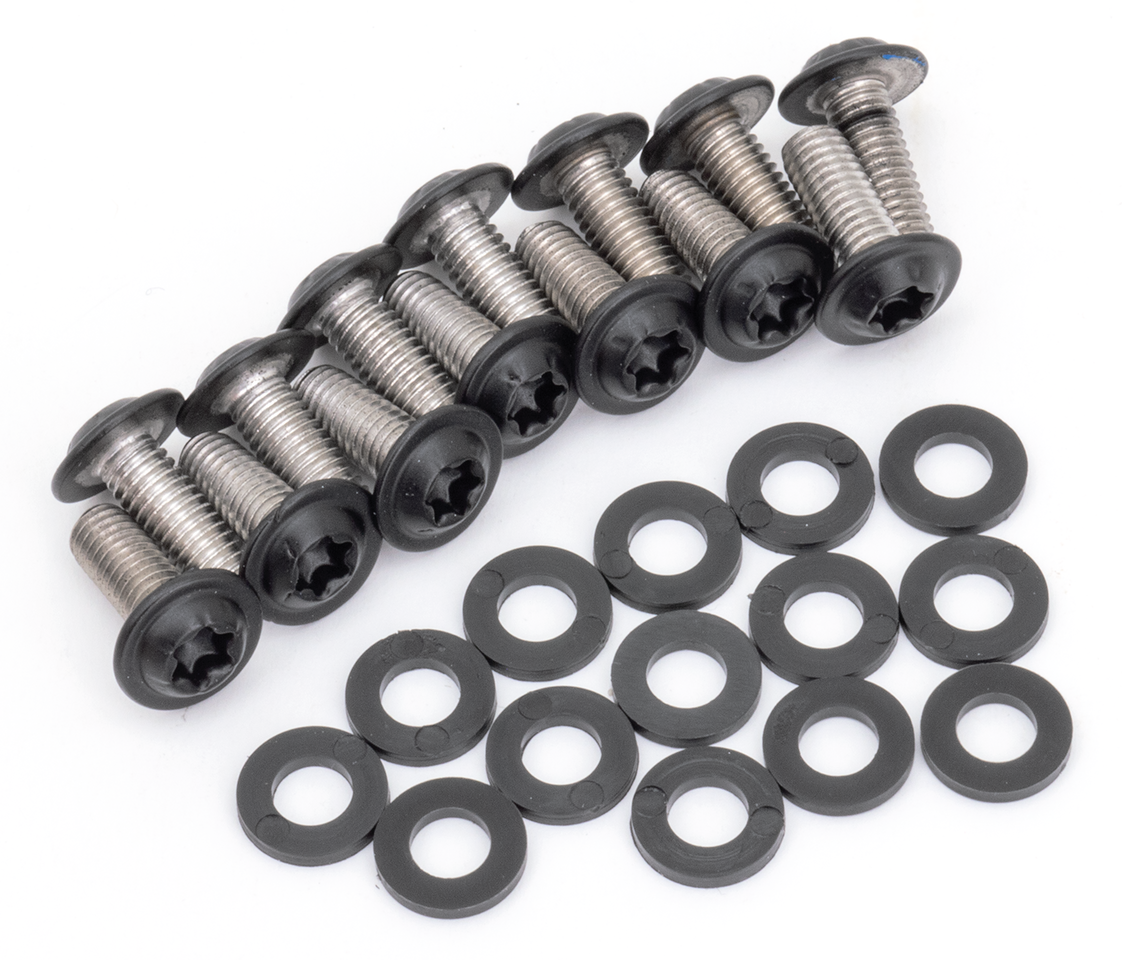 BLACK STAINLESS STEEL CHIN SPOILER SCREW KITS - view 1 Main image