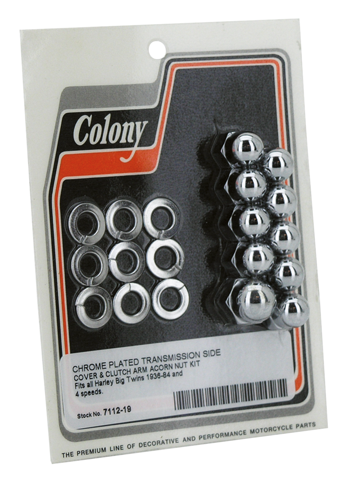 TRANSMISSION SIDE COVER NUT KIT FOR 4-SPEED BIG TWIN - view 1