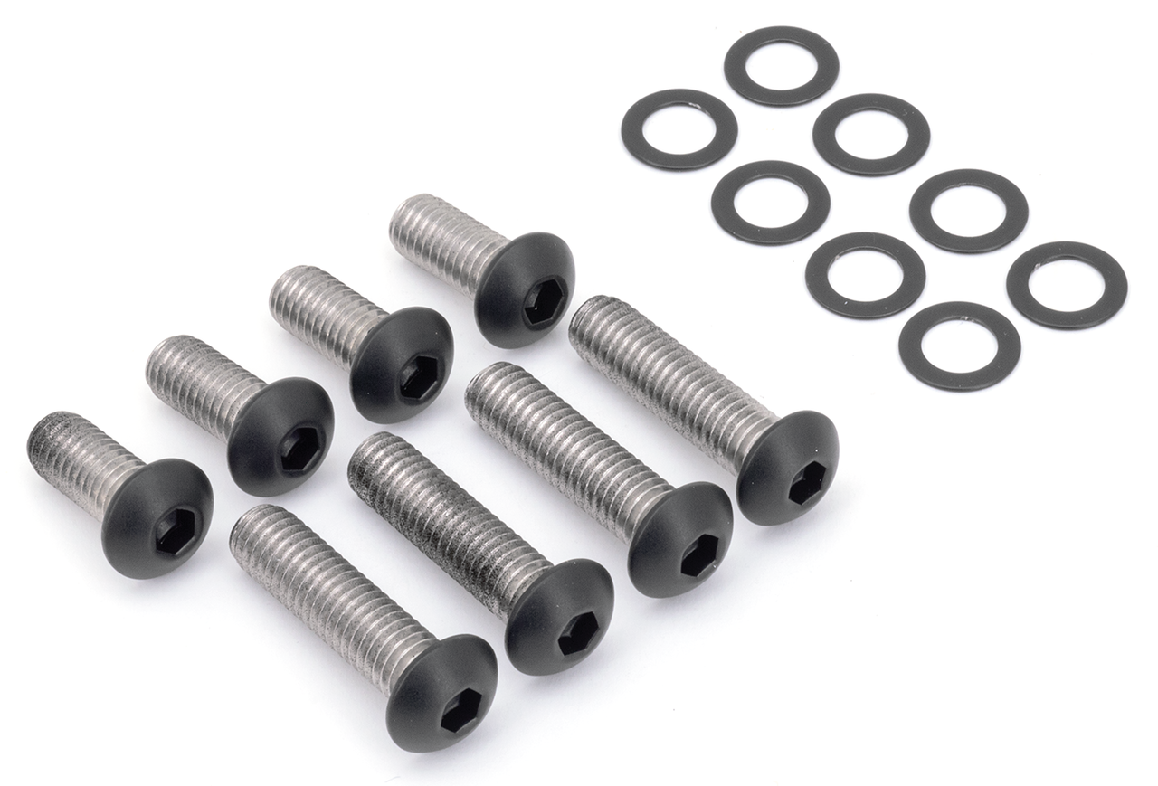BLACK STAINLESS STEEL FENDER STRUT SCREW KITS - view 1 Main image