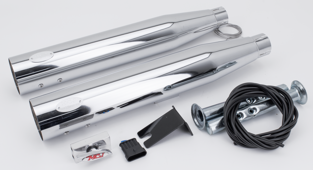 MCJ ADJUSTABLE EXHAUSTS FOR TWIN CAM SOFTAIL - view 1 Main image