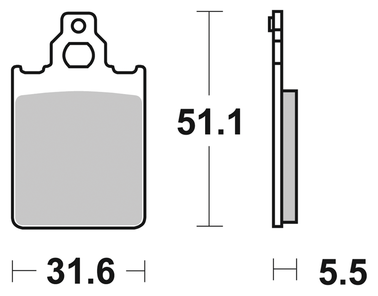 BRAKE PADS FOR AFTER MARKET CALIPERS - view 1 Main image