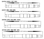 TRANSMISSION GEARS & SHAFTS FOR 4-SPEED BIG TWIN - view 1