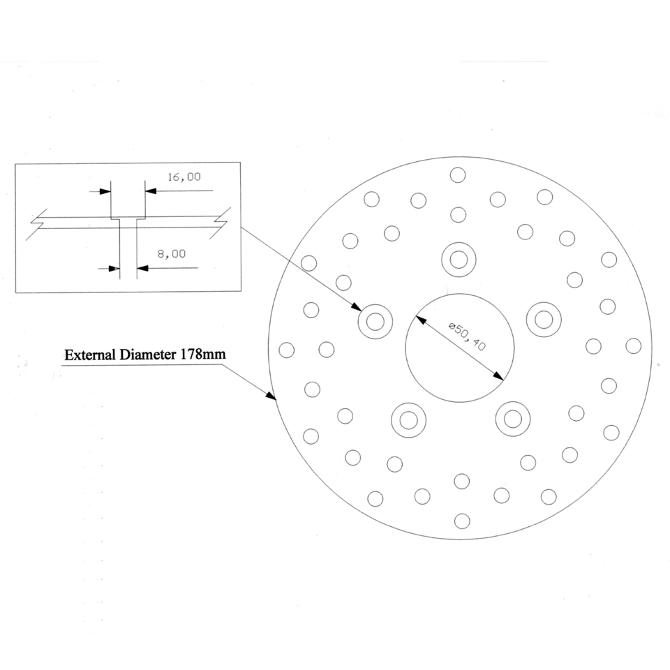 KUSTOM TECH STAINLESS CUSTOM FRONT BRAKE DISCS - view 1