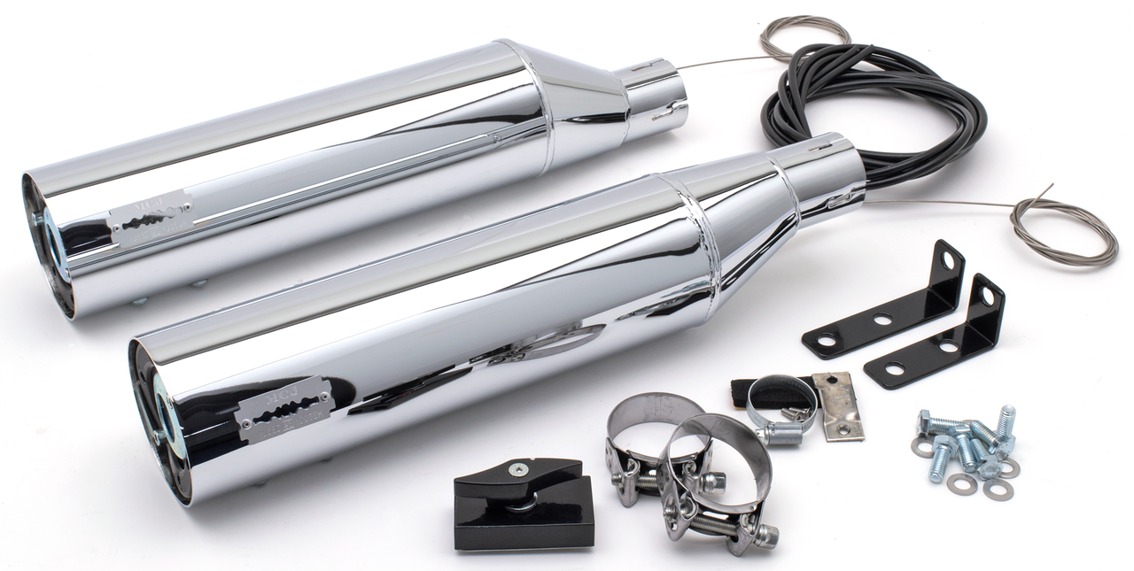 MCJ ADJUSTABLE SLIP-ON MUFFLERS FOR INDIAN CHIEF - view 1