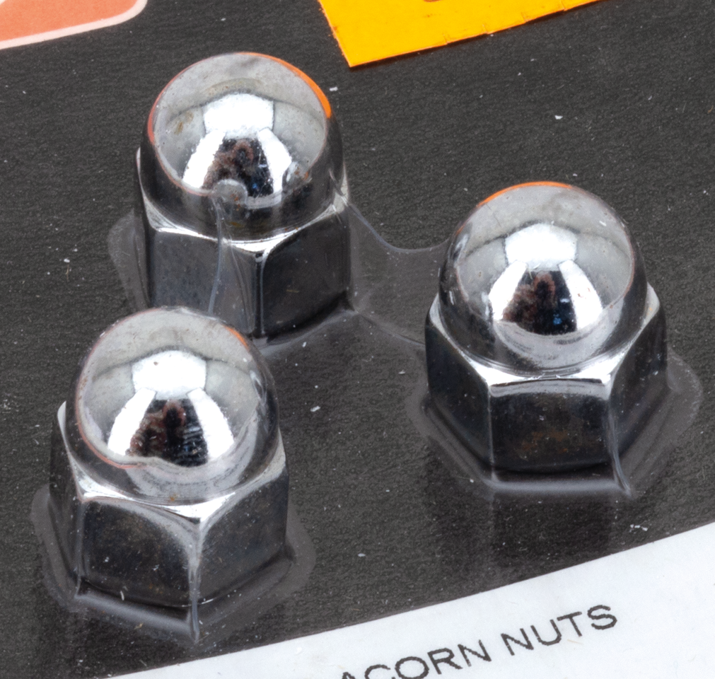 COLONY ROUND TOP CHROME ACORN NUTS - view 1 Main image