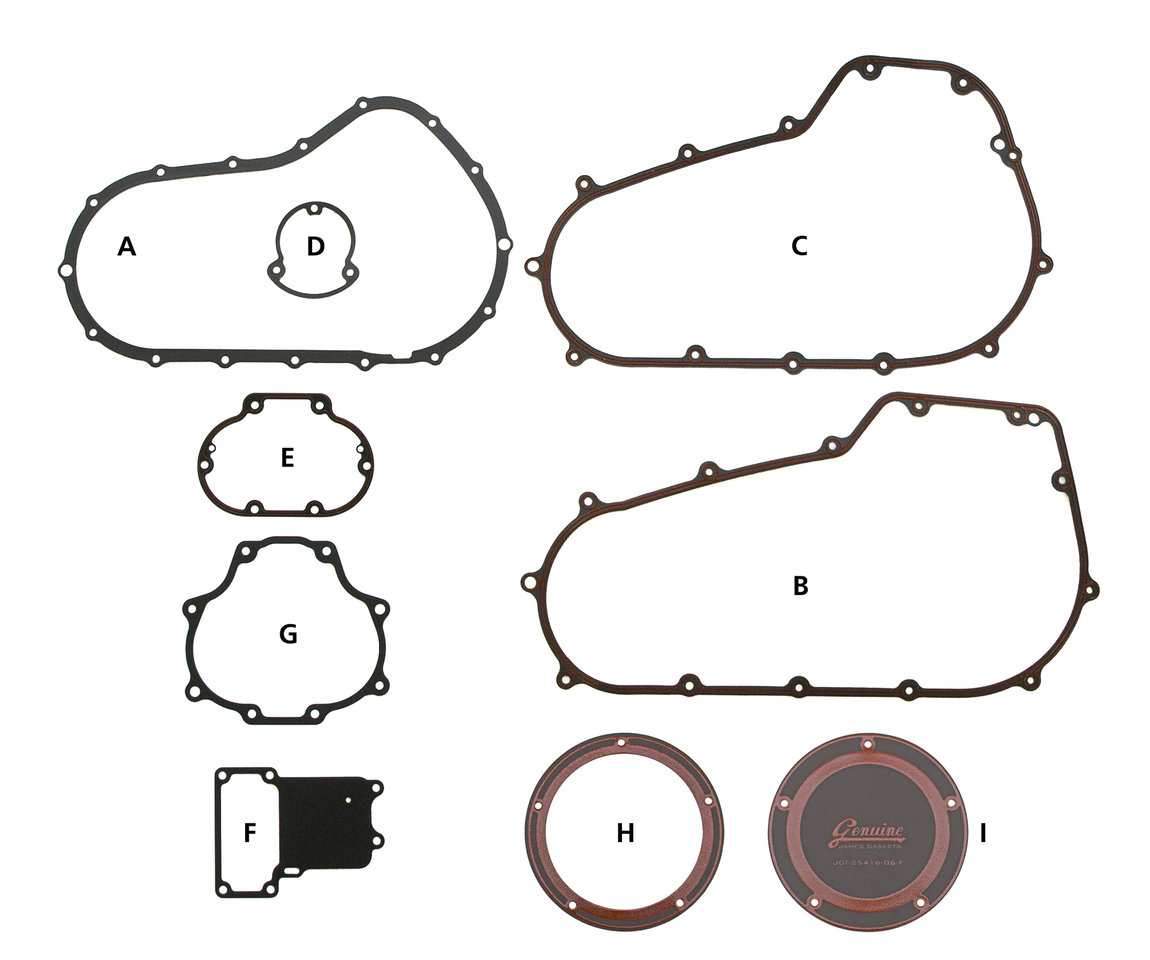 GASKETS, O-RINGS AND SEALS FOR 2004 TO PRESENT XL & XR SPORTSTER AND 2003-2010 BUELL - view 2