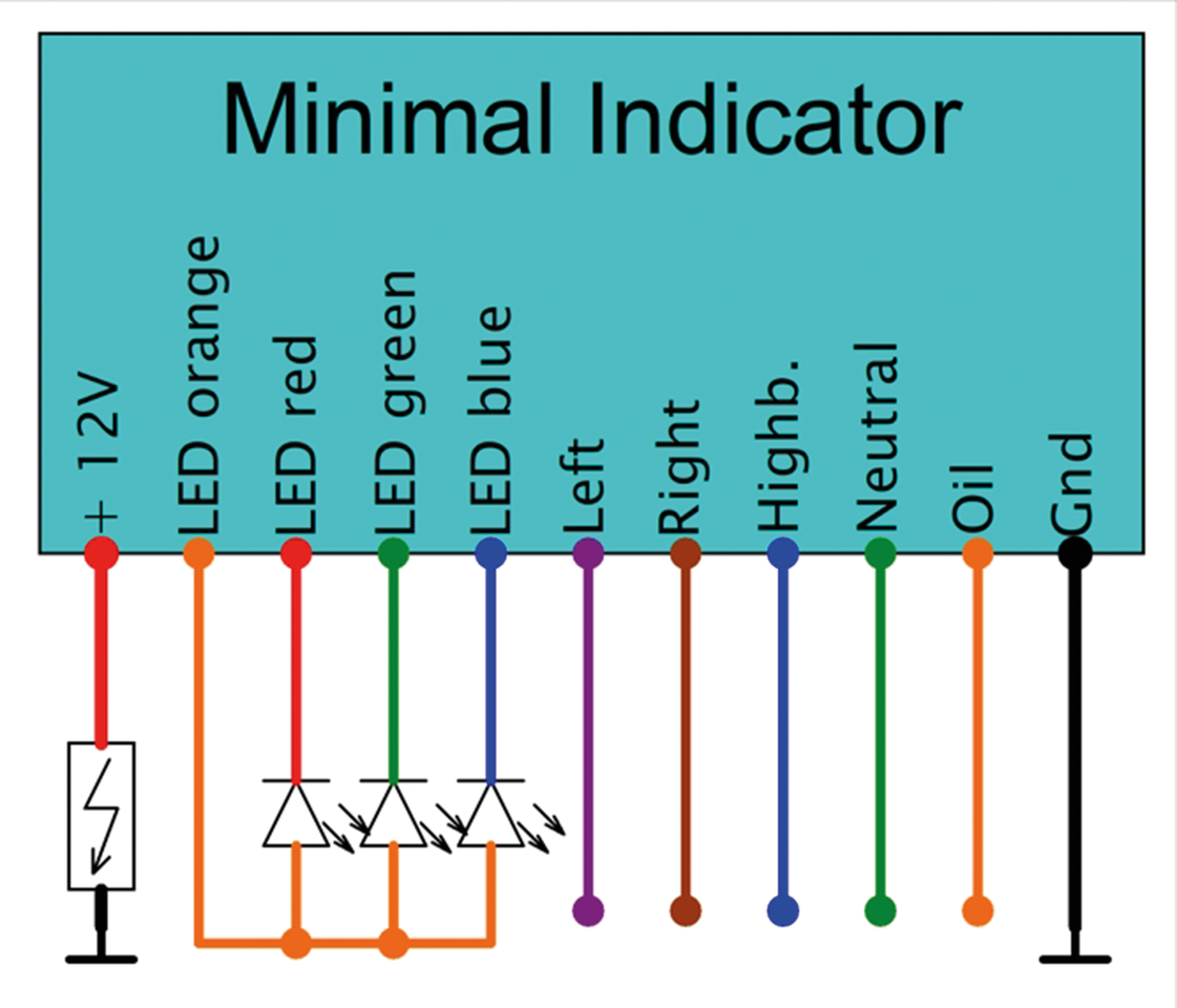 MINIMALISTIC WARNING INDICATOR - view 1 Main image