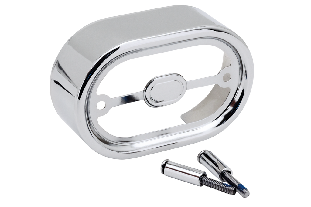 CHROME PLATED OVAL SHAPED REGULATOR COVERS - view 1