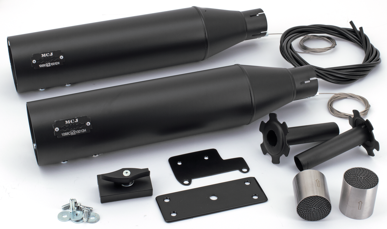 MCJ ADJUSTABLE SLIP-ON MUFFLERS FOR INDIAN SCOUT - view 1