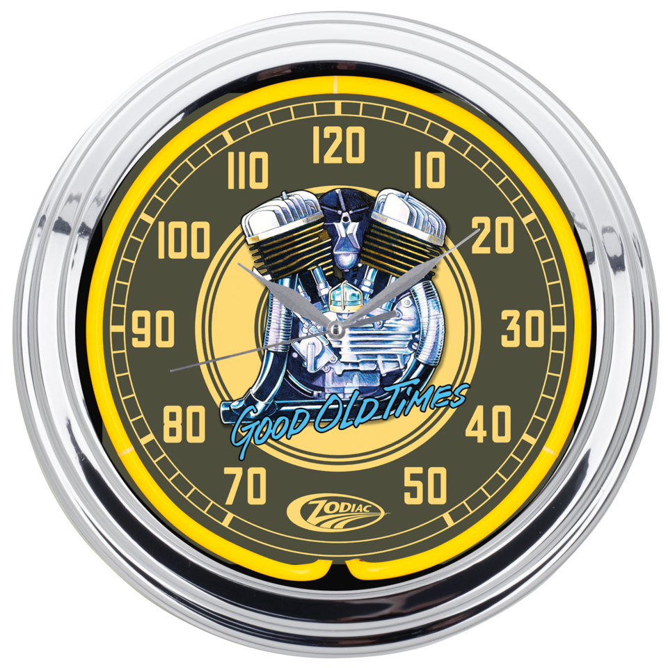 ZODIAC NEON WALL CLOCKS - view 1